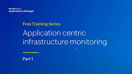 Application centric infrastructure monitoring