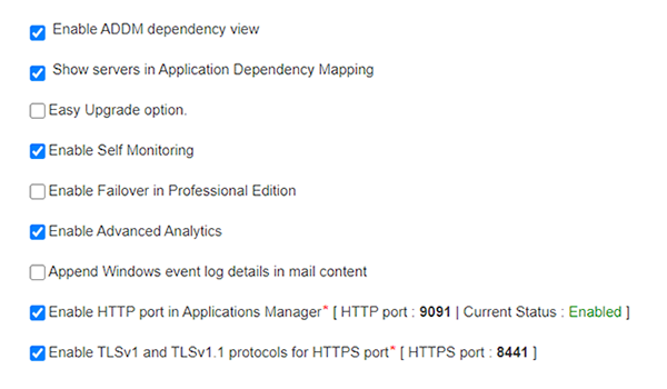 Novedades del mapa de dependencias - Applications Manager