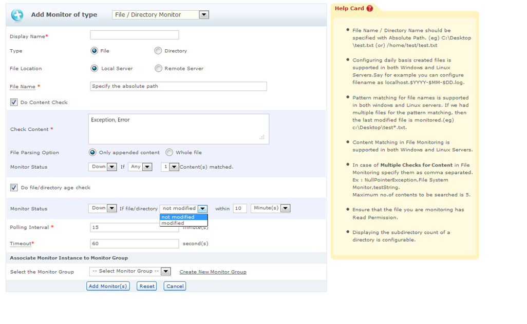 File Monitoring Enhancements