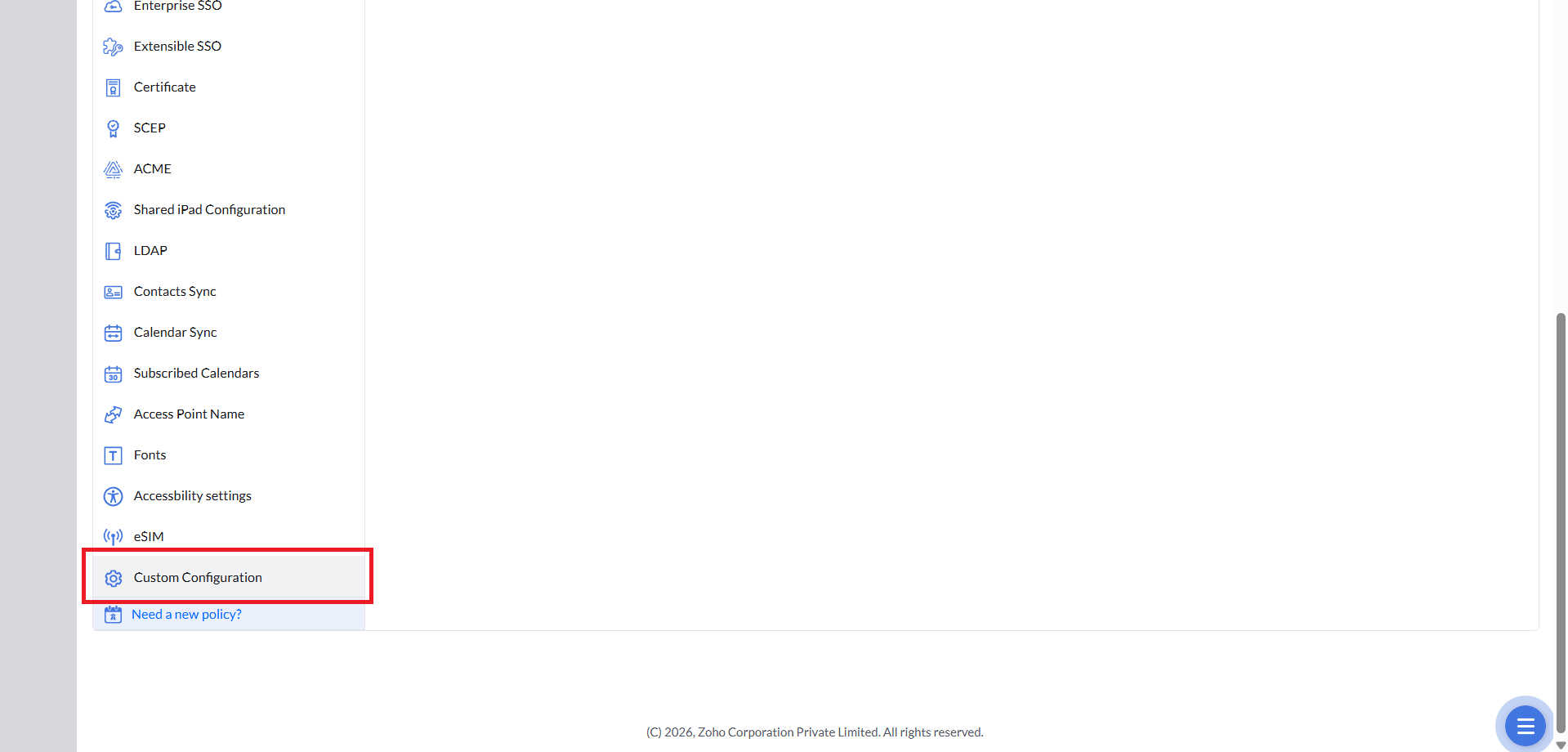 Custom Configuration