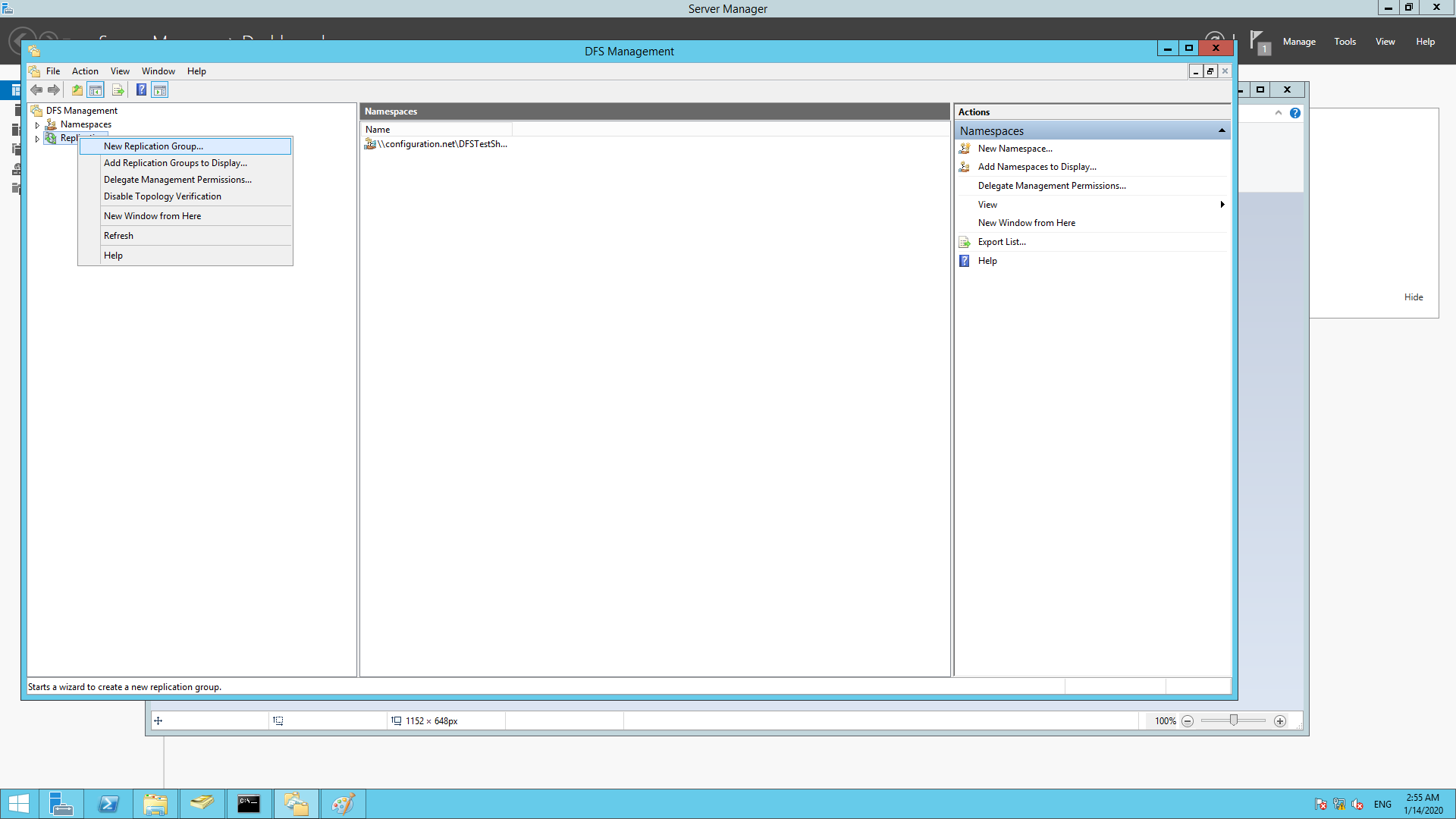 How to setup DFS share in your environment