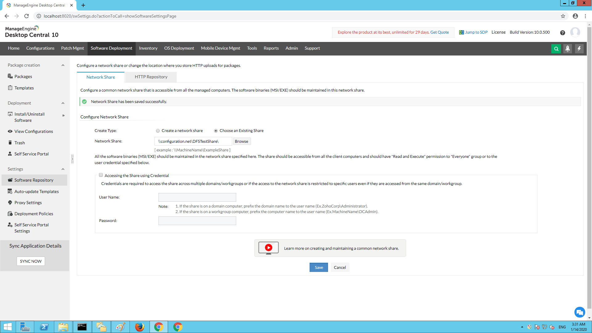 How to setup DFS share in your environment