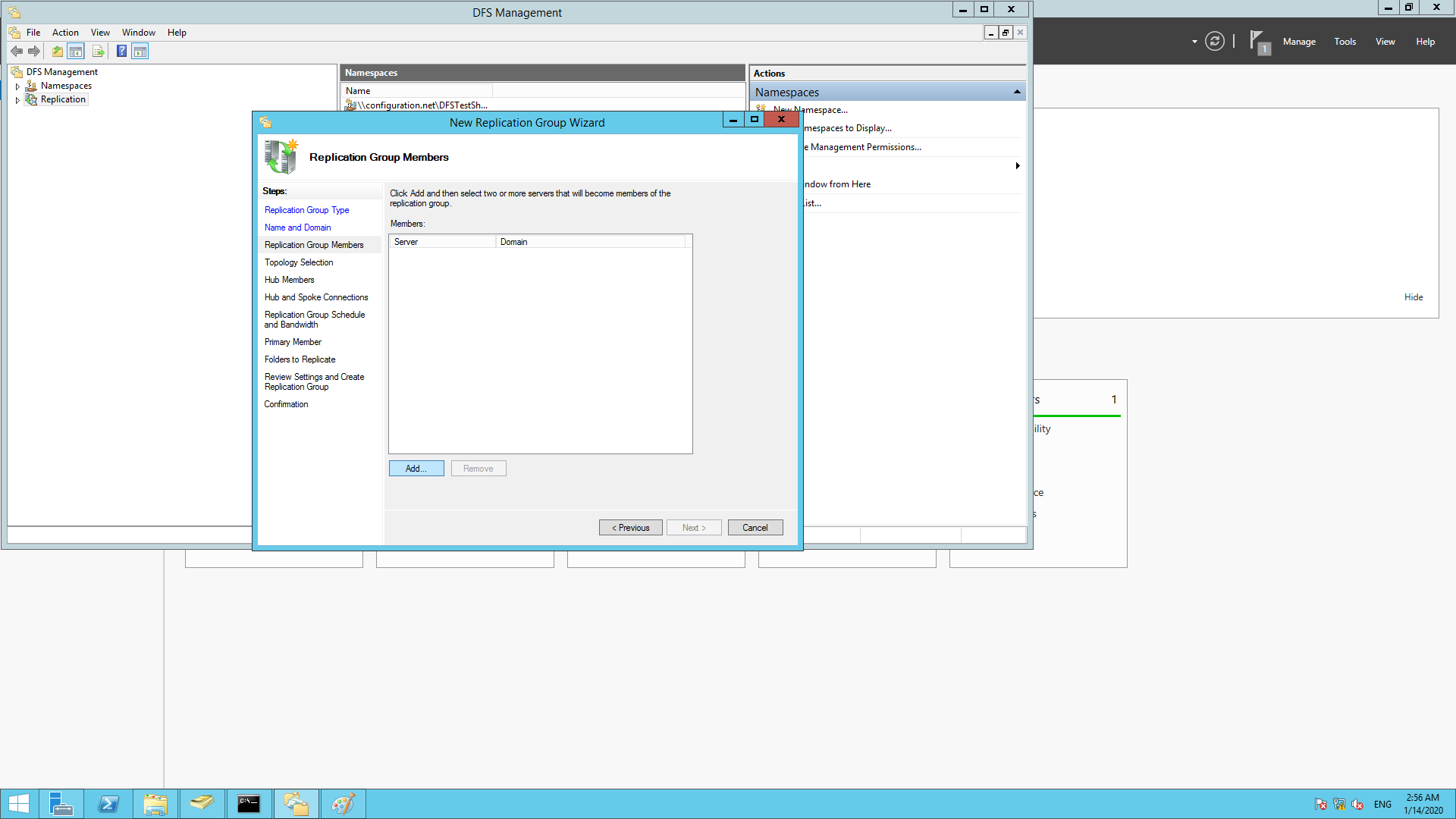 How to setup DFS share in your environment