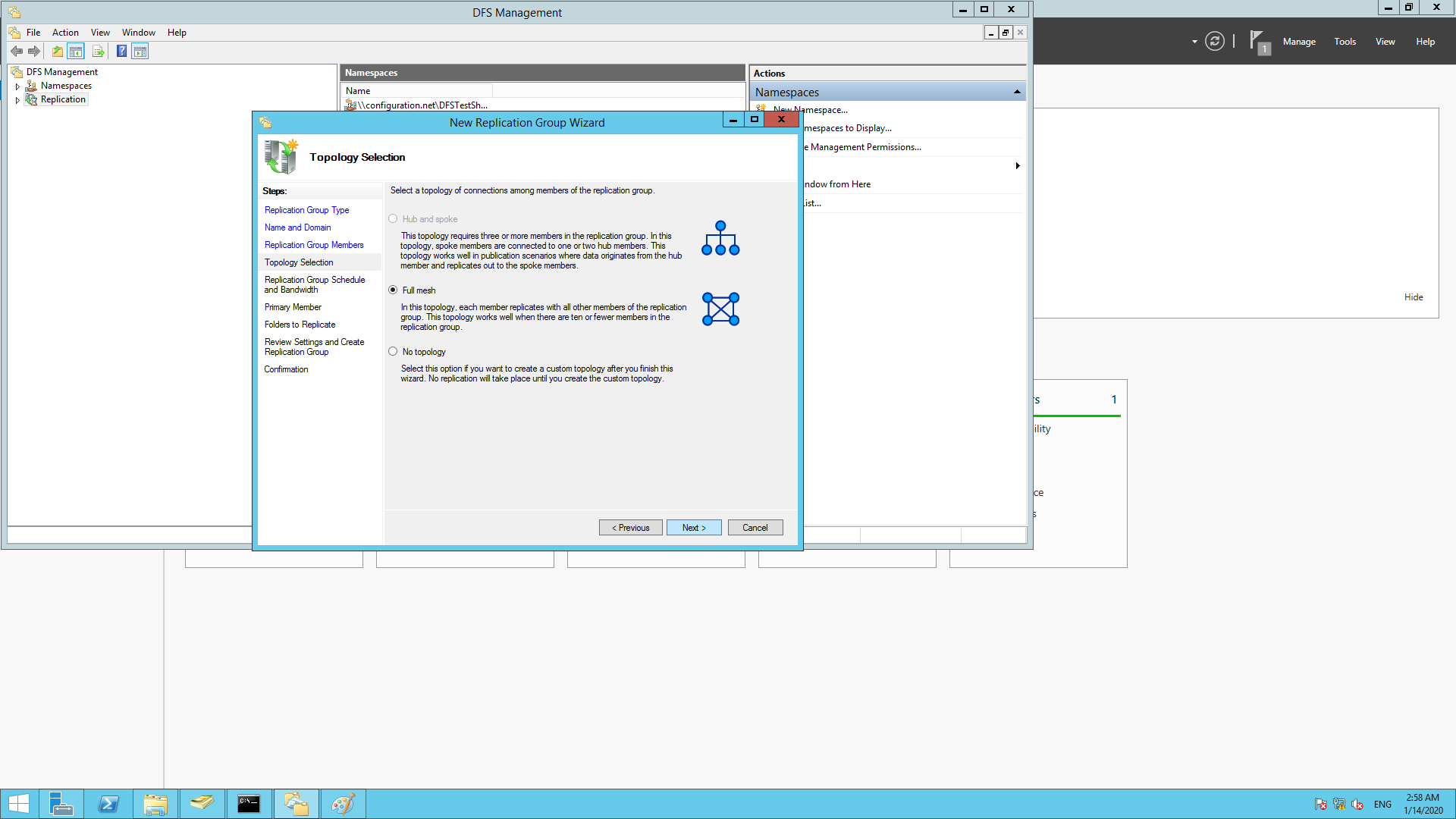 How to setup DFS share in your environment