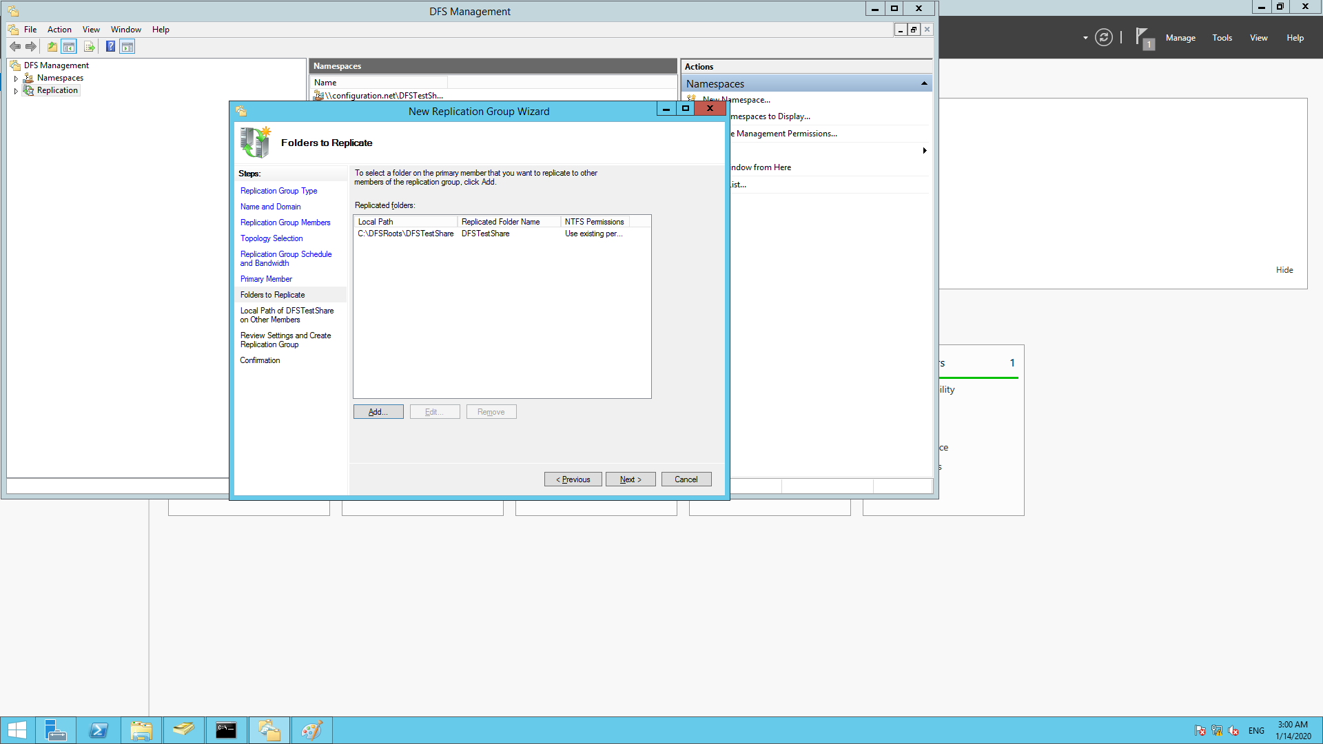 How to setup DFS share in your environment