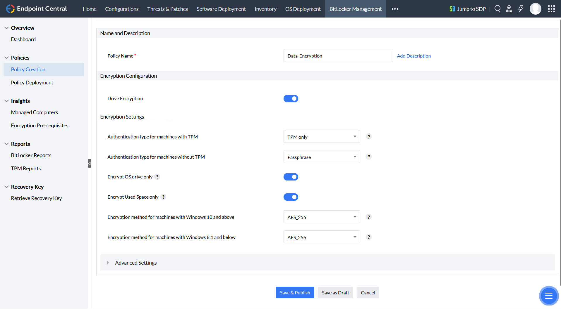 endpoint-central-data-encryption