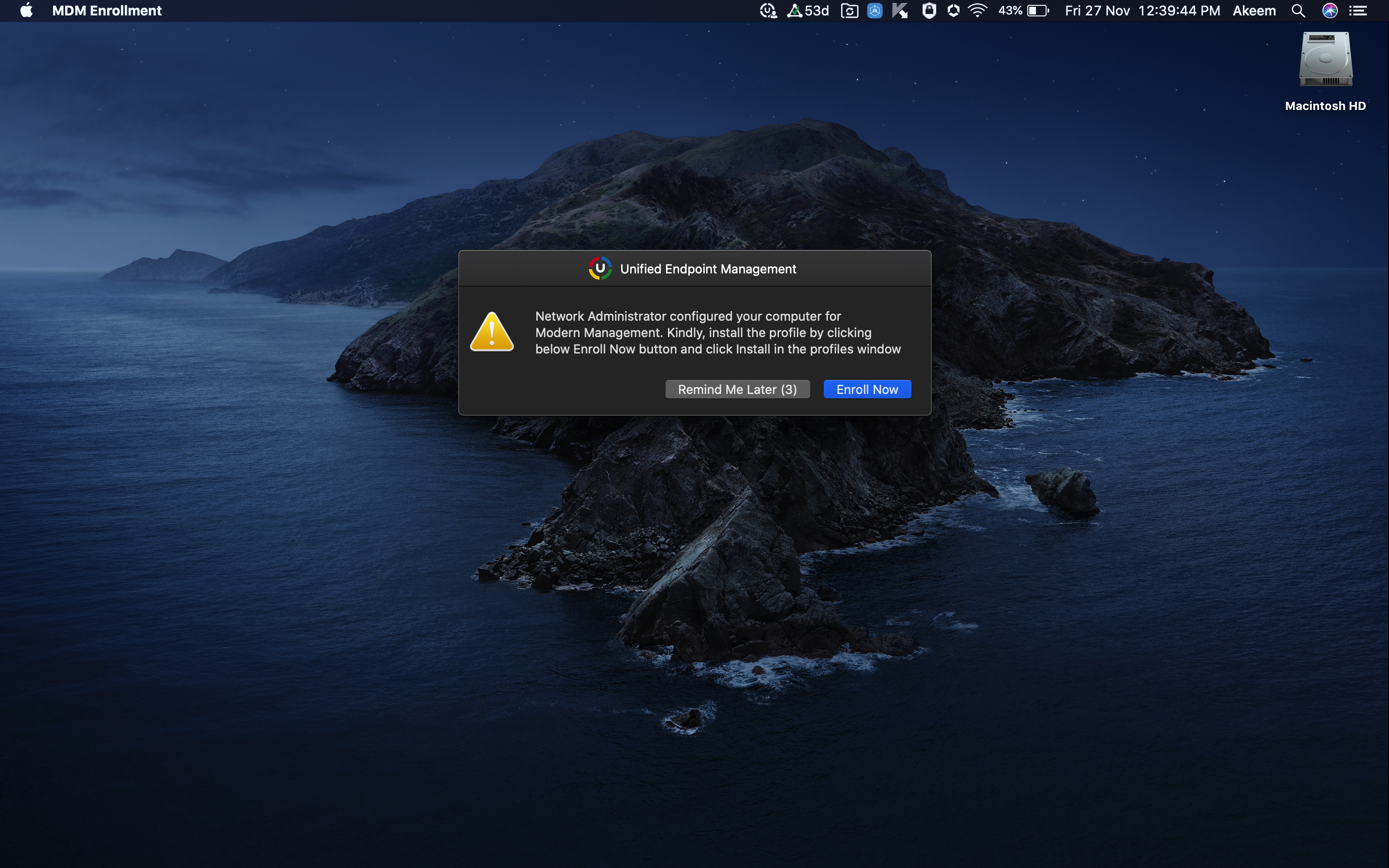 Modern profile management for Mac ManageEngine Desktop Central