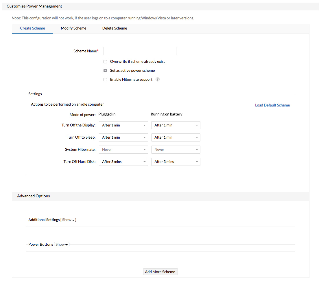 PC power management - ManageEngine Desktop Central