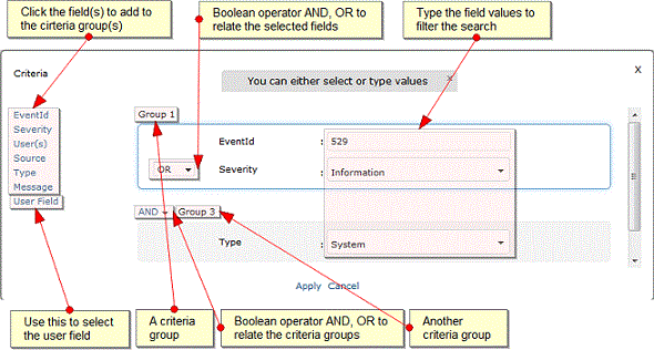 Advanced Search Criteria