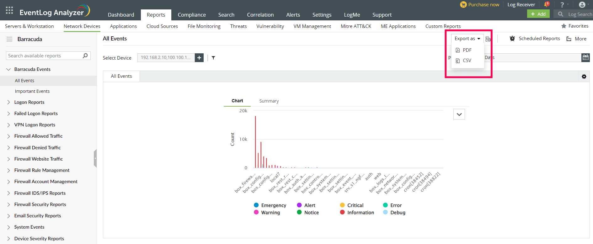 Barracuda reports