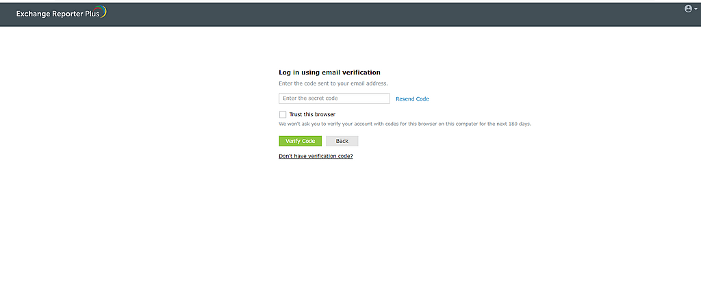 Two-Factor Authentication login window