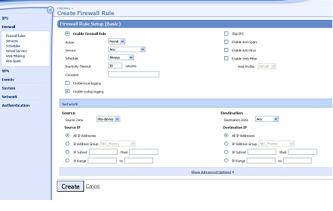 Firewall Rules Basic Setup