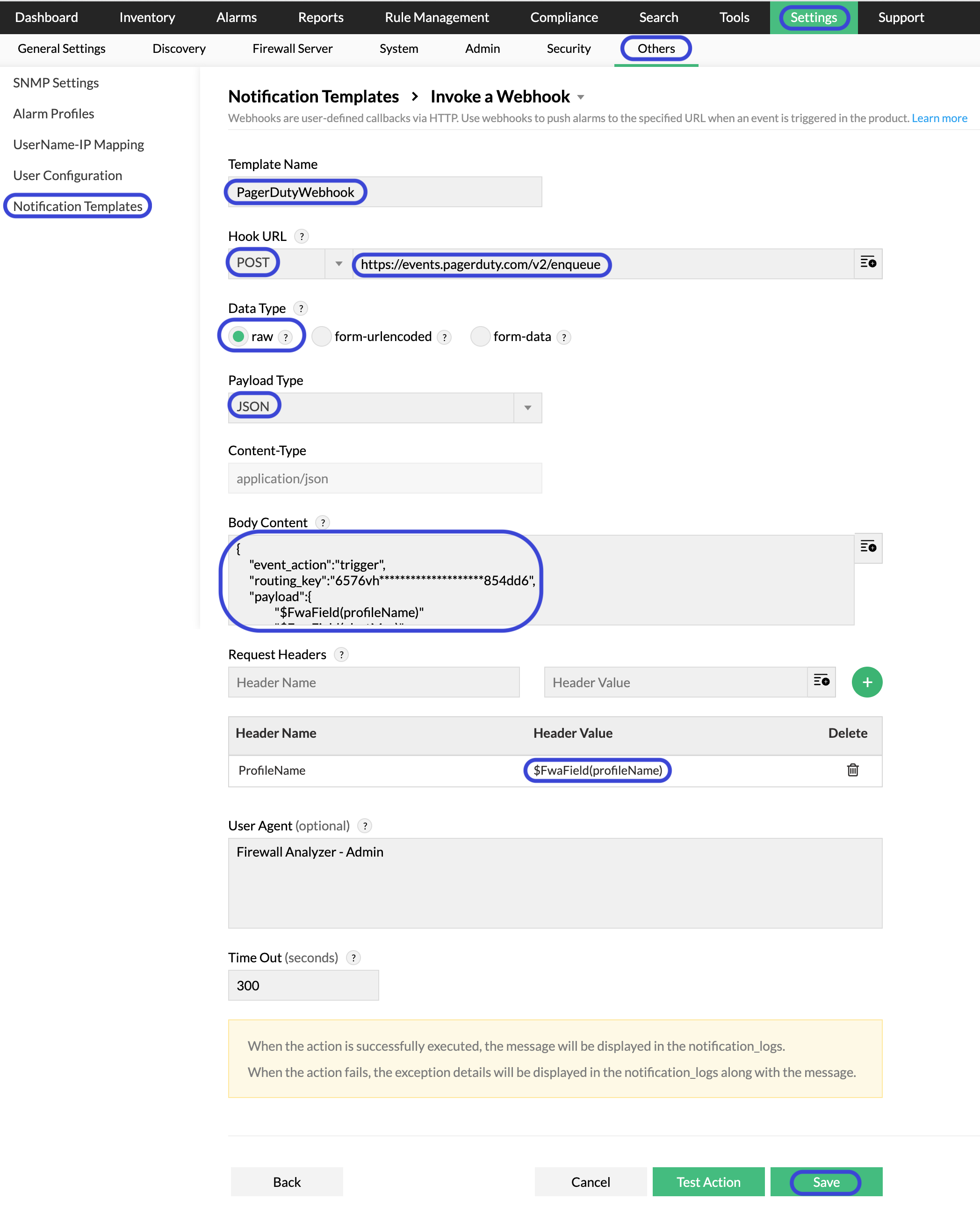 PagerDuty Integration ManageEngine Firewall Analyzer