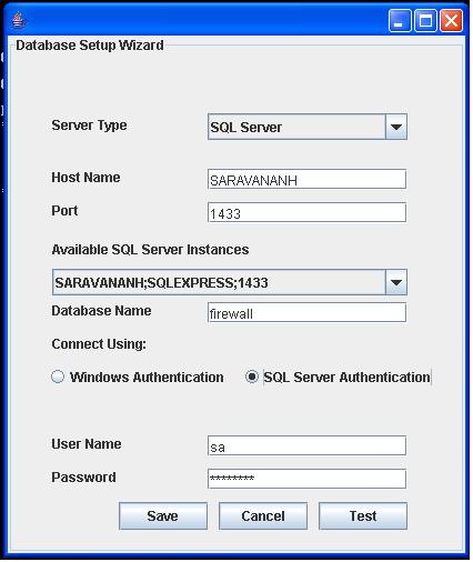 SQL Authentication