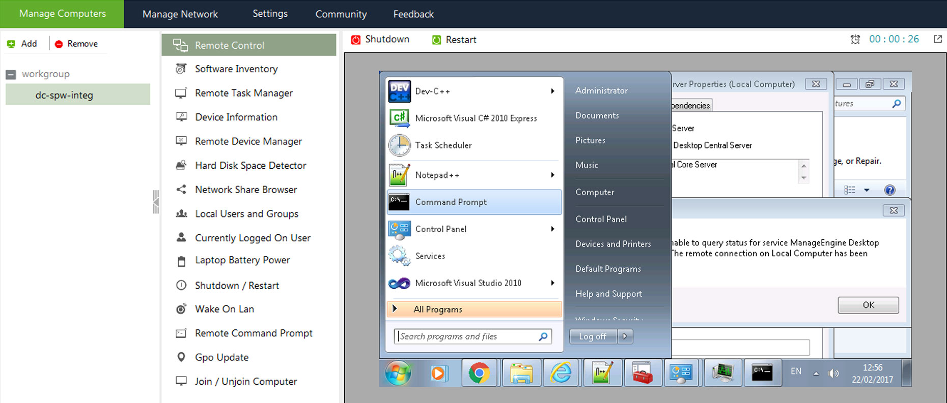 Free Remote Desktop Connection Tool Remote Troubleshooting Software