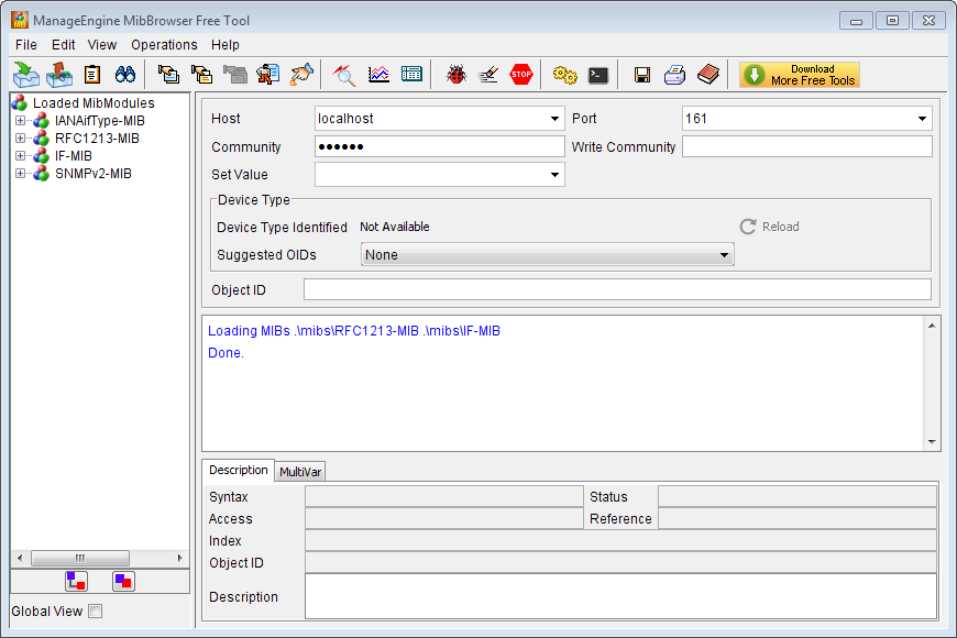 SNMP Monitoring - ManageEngine Free Tools