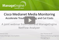 Cisco Medianet Media Monitoring