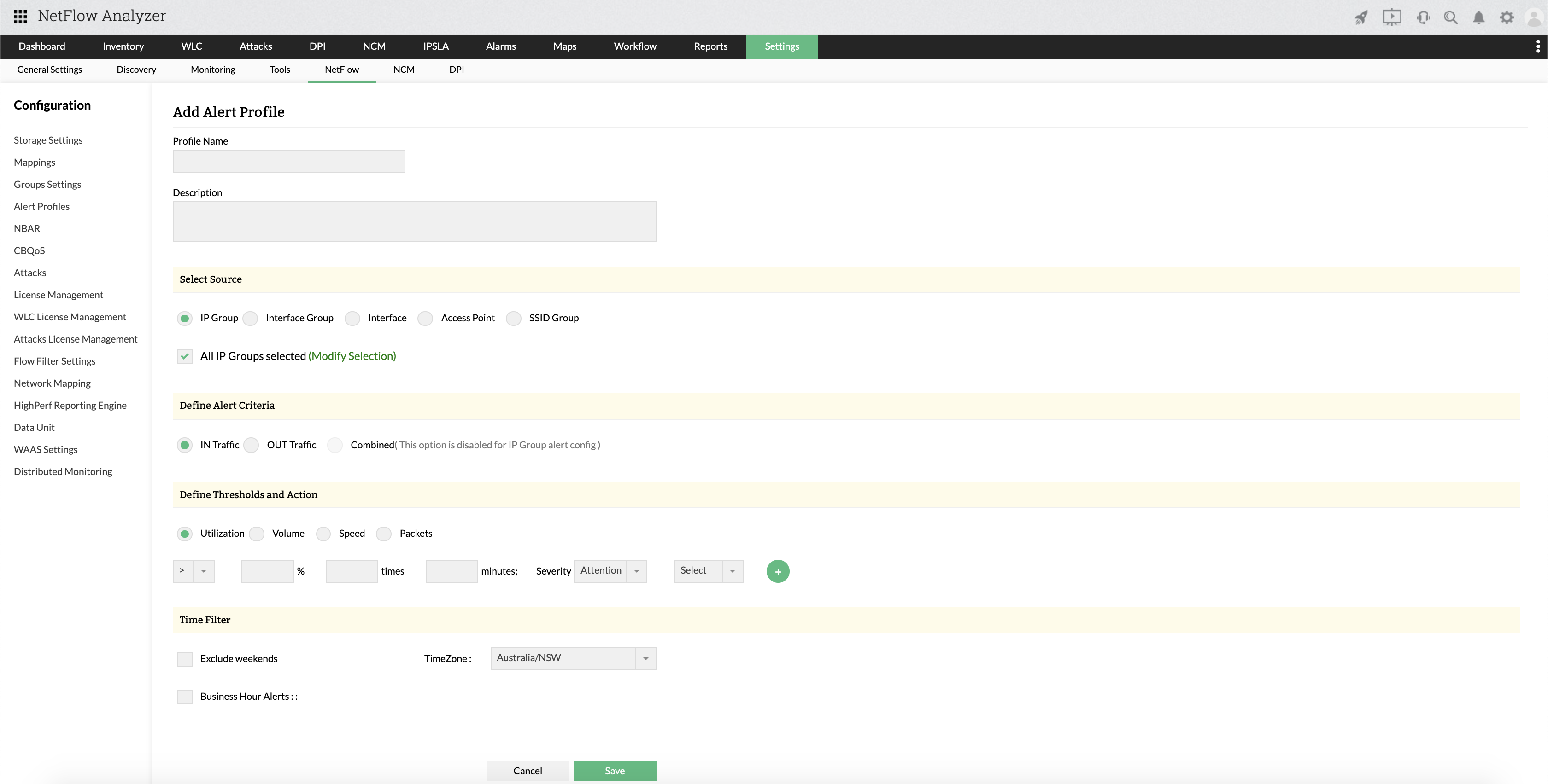 Free Bandwidth Usage Monitor - ManageEngine NetFlow Analyzer