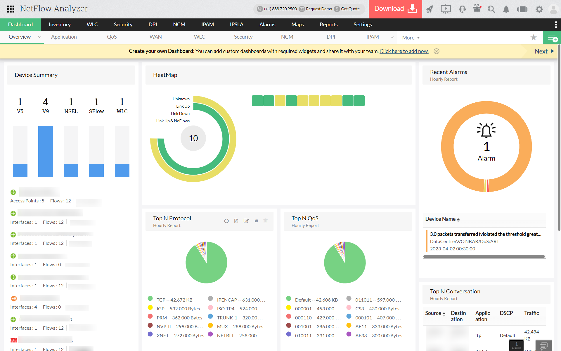 Cisco ASA Traffic Monitoring Software - ManageEngine NetFlow Analyzer