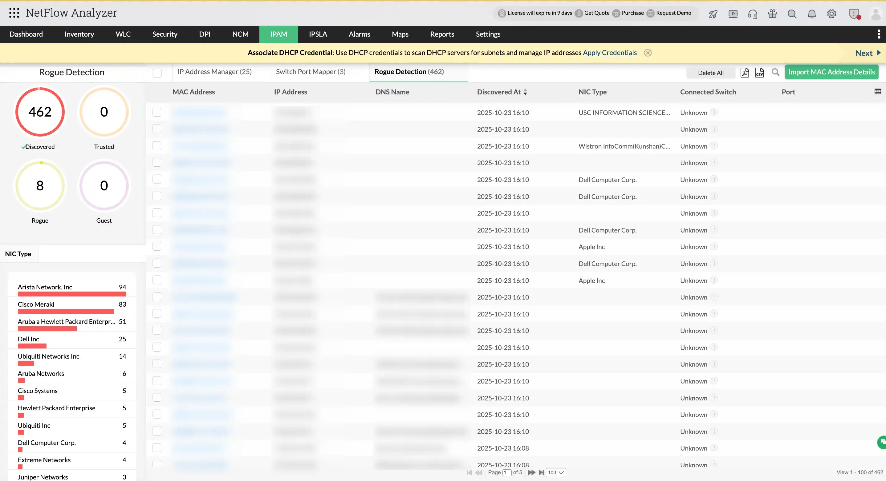 Rogue device detection