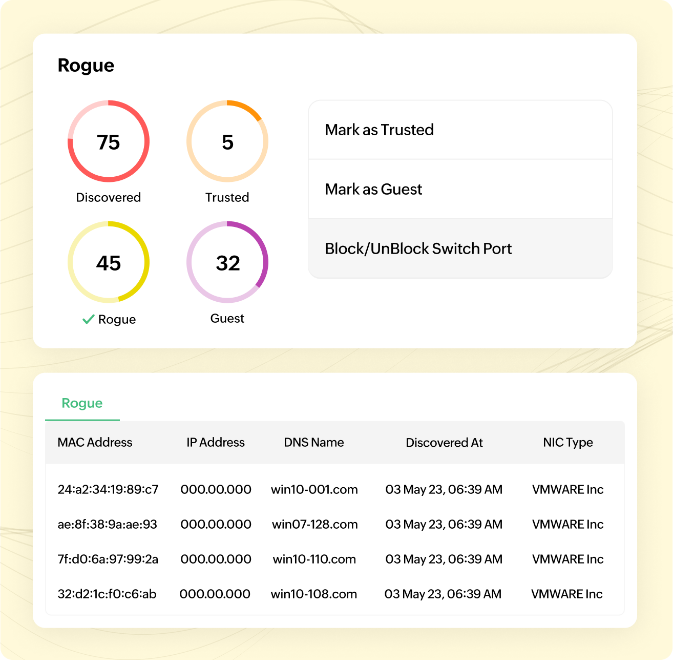 Blocking unauthorized devices