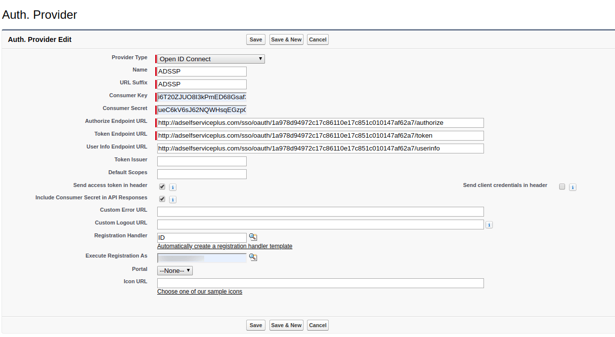 Configure Oauth or OpenID Connect SSO for custom application