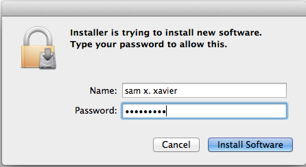 Mac OS X Login Agent Installation - Authentication