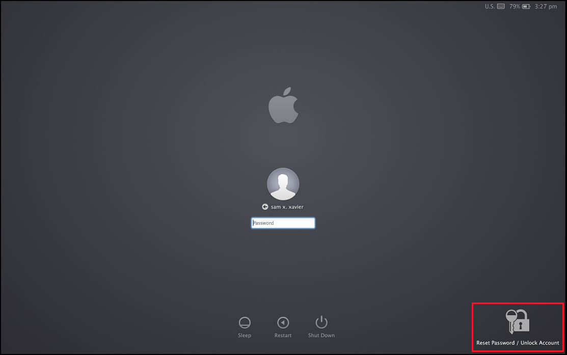 Mac OS X Login Agent Installation - Login Screen