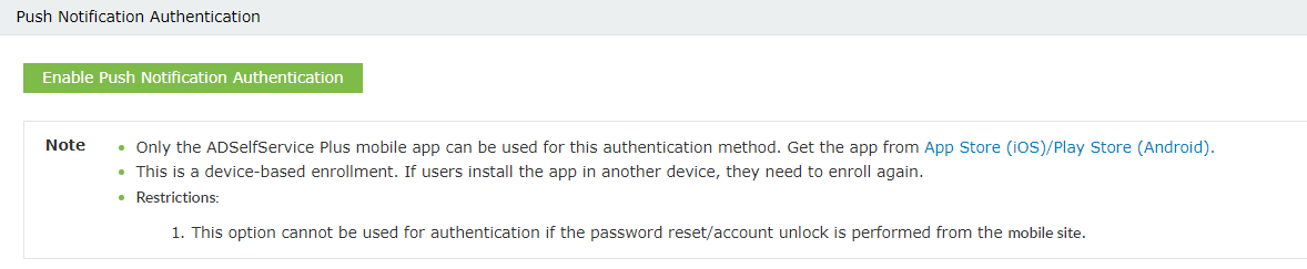 Push Notification authenticator
