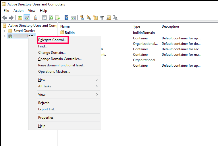 required privileges and permissions active directory 2