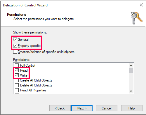 required privileges and permissions active directory 8