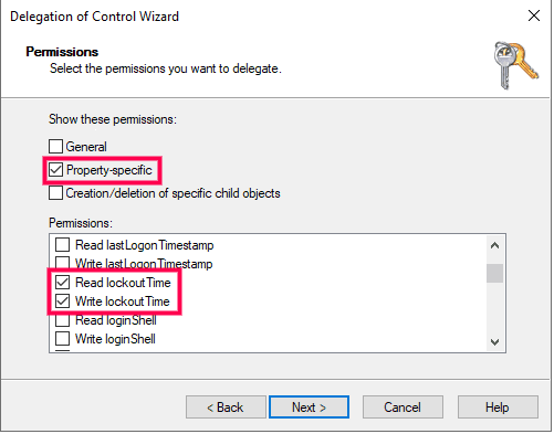 required privileges and permissions active directory 16