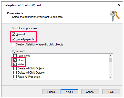 required privileges and permissions active directory 18