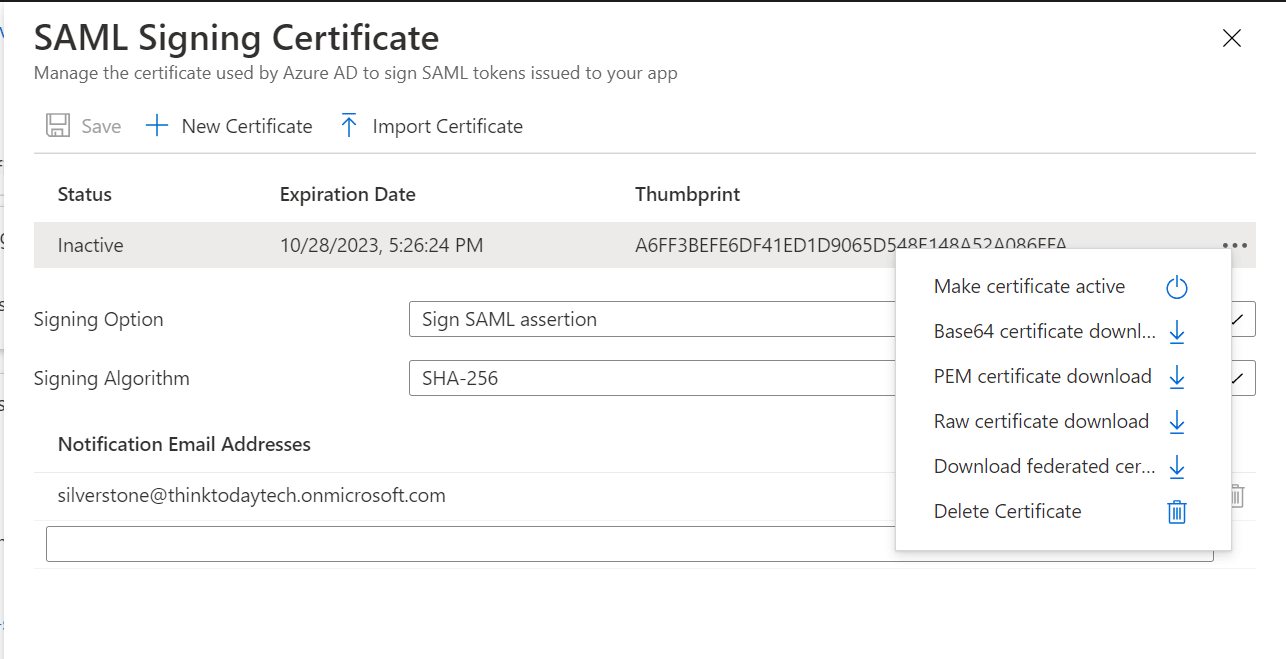 SAML Authentication