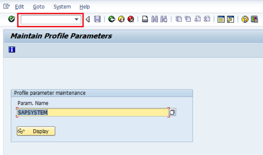 Display Profile Parameter Attribute