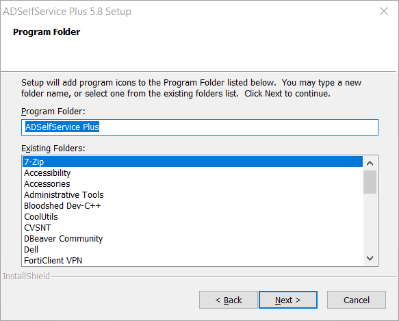 selecting-the-program-folder