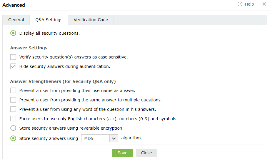 Advanced Sqa Config