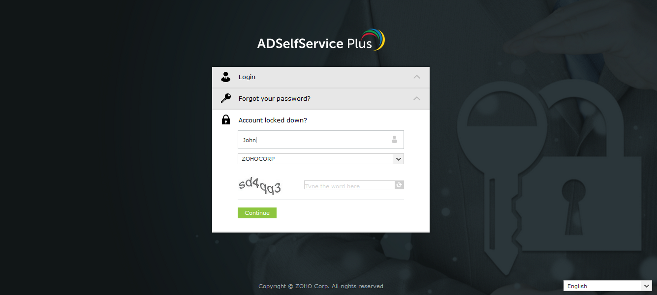 Self Service Account Unlock Adselfservice Plus User Guide