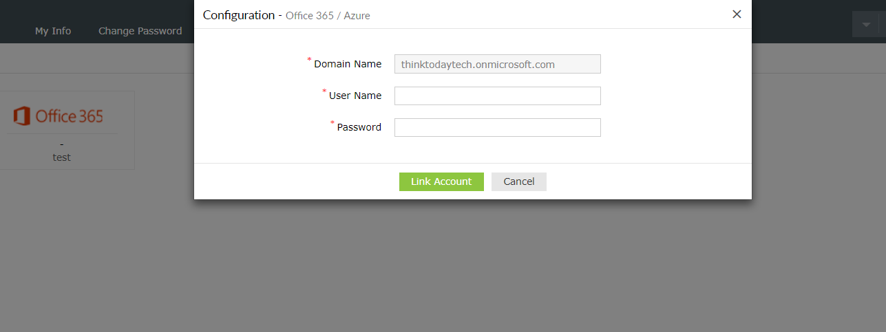 Linking accounts in user console
