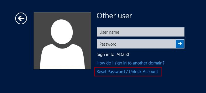 Self-Service Password Reset/Account Unlock via Windows Logon (CTRL+ALT+DEL  screen) using GINA/CP Password Management Functionality - ADSelfService  Plus.