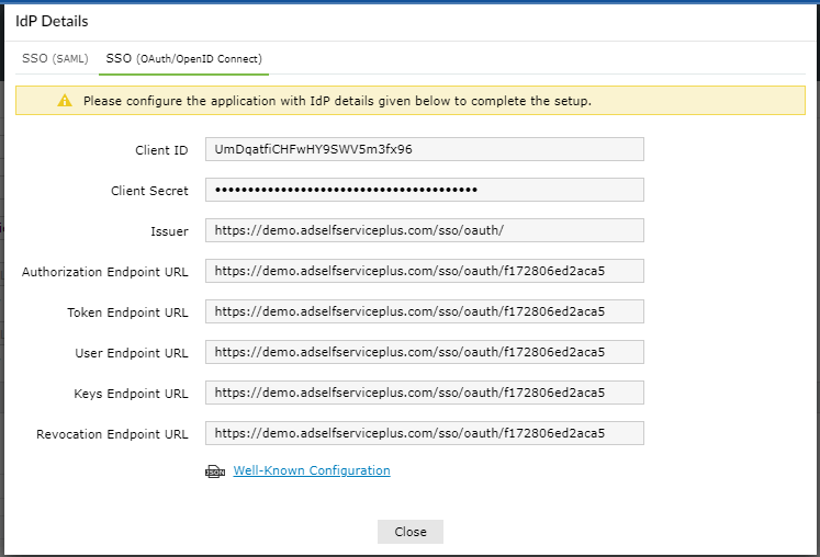 Configuring SSO for custom .NET applications using OpenID Connect protocol