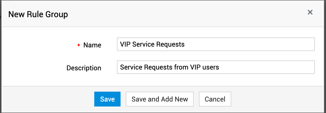 BR for service requests 1