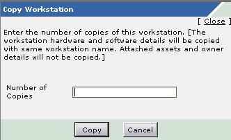Copy Workstation pop-up