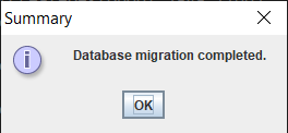 db migration summay