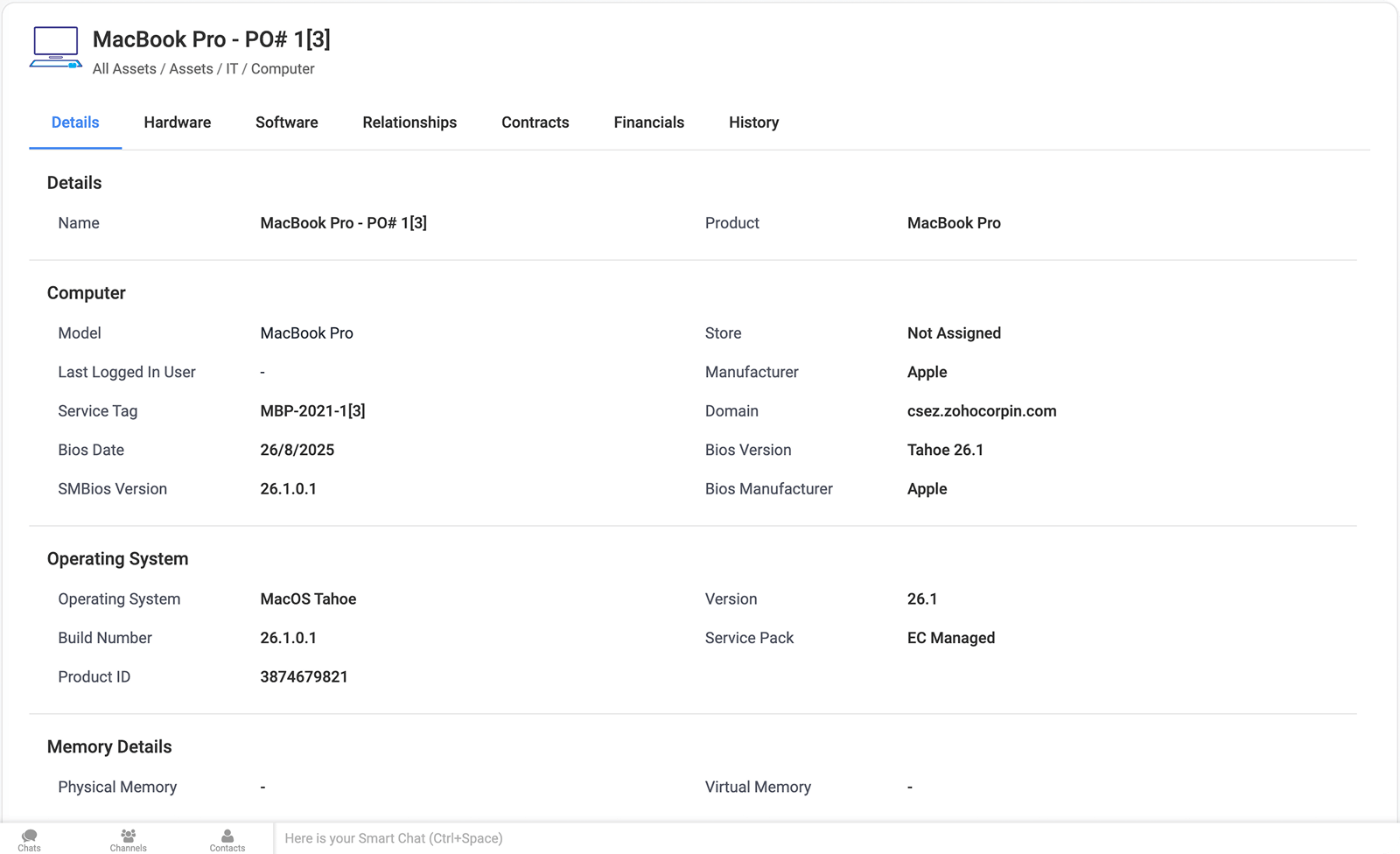 IT asset tracking across the organization