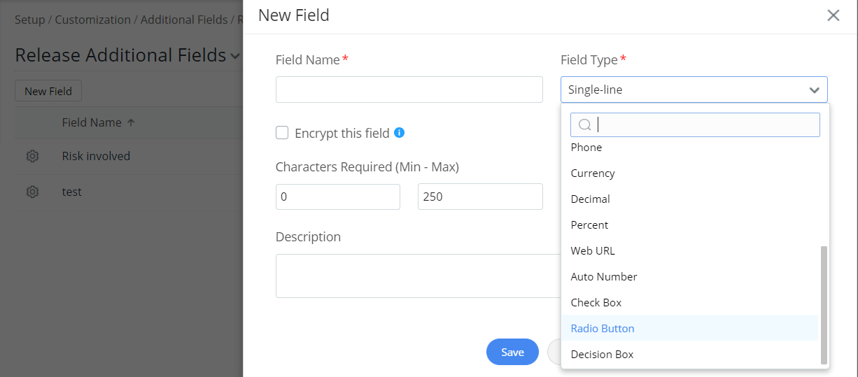 Additional Field Types