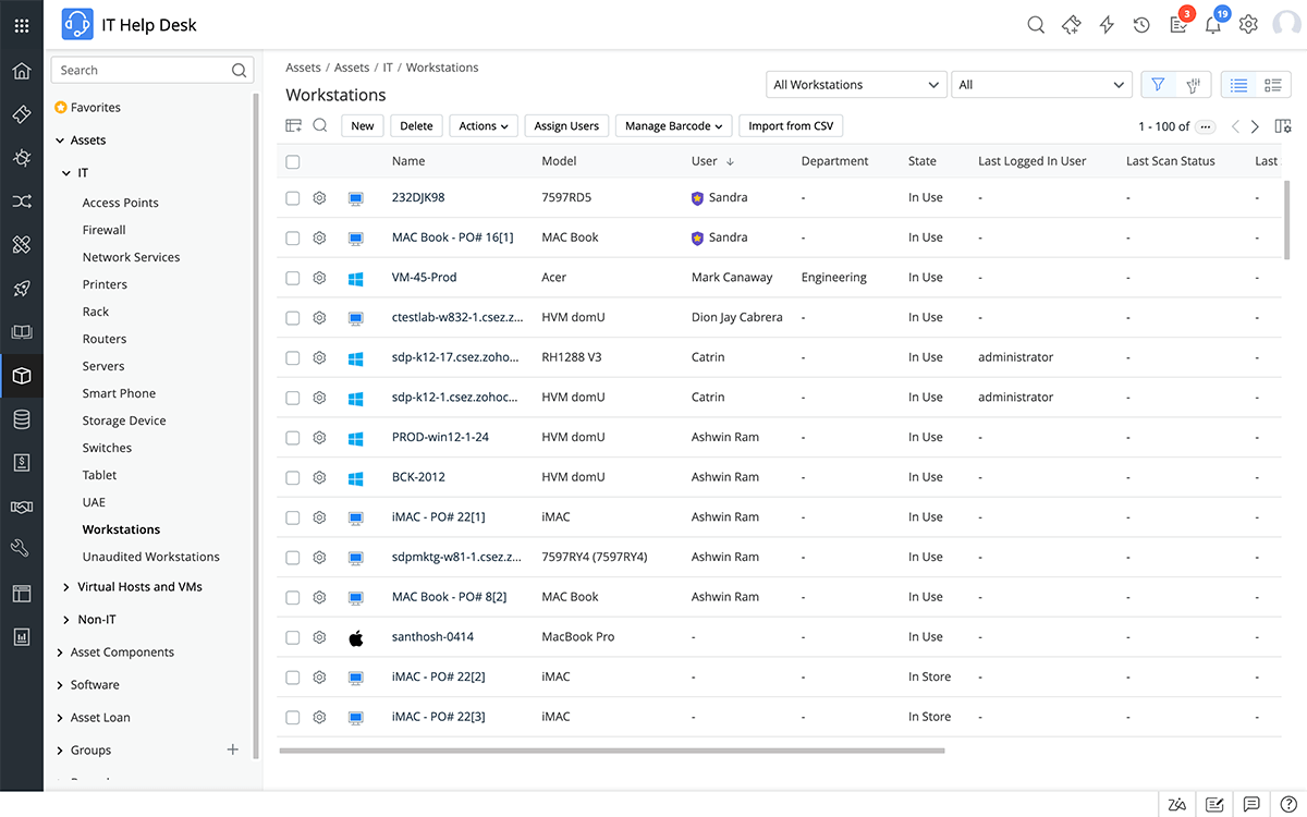 Distributed asset scanning