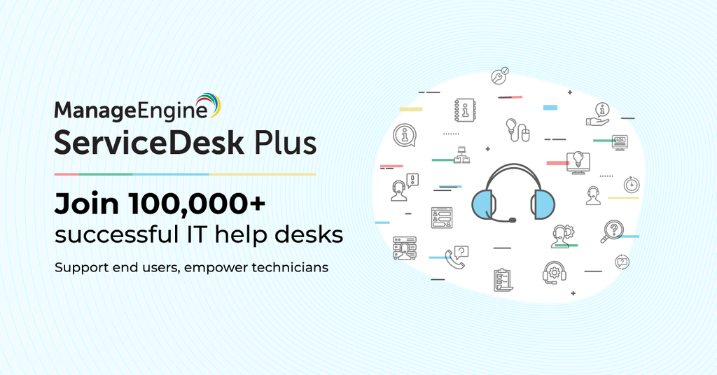 It Service Desk Software Manageengine Servicedesk Plus