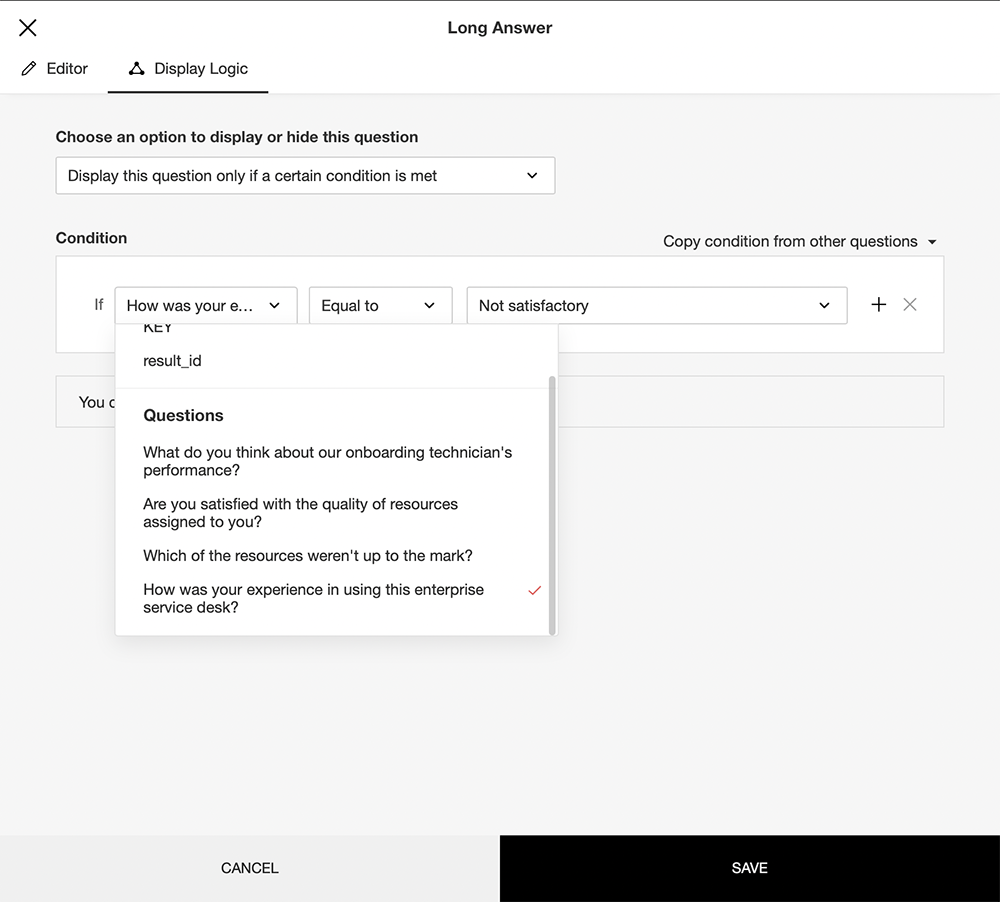 CSAT survey automation rules