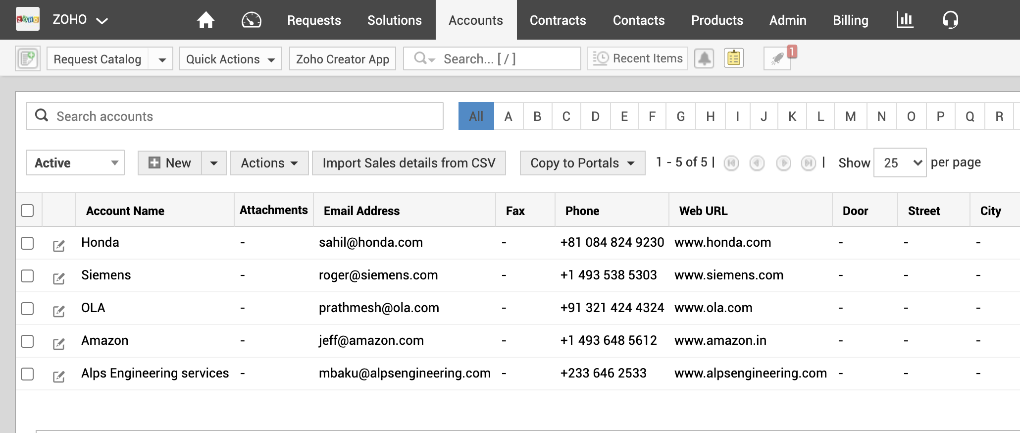 Managing Account Information